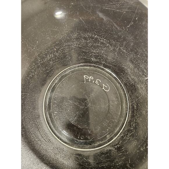 Vintage Large Pyrex 326 Clear Glass Dish 4 Qt Mixing Bowl 12" - Picture 3 of 5
